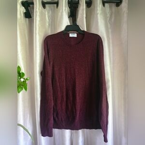 Mens Old Navy Burgundy Lightweight Crewneck Sweater